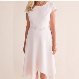 GAL MEETS GLAM Cecilia Cream Size 12 Dress